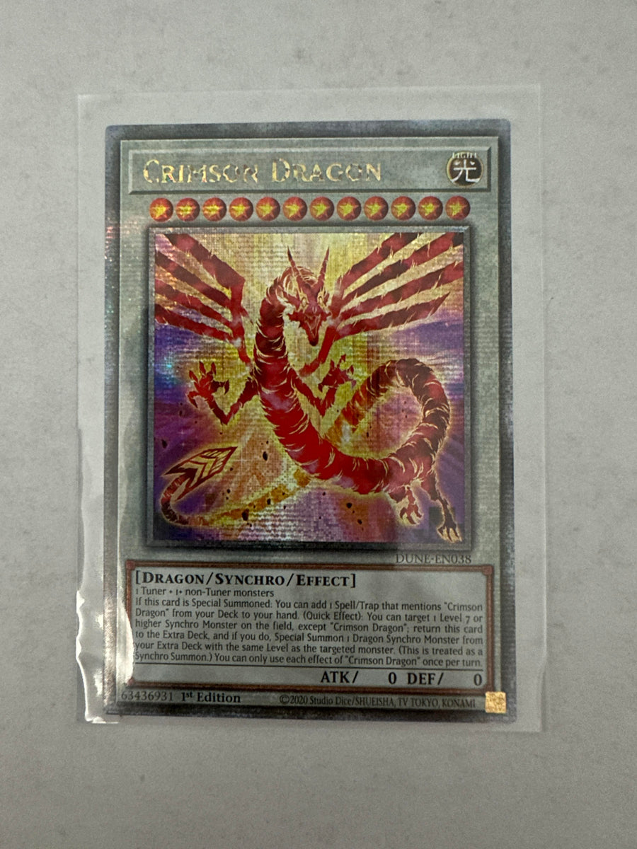 crimson dragon yugioh card Crimson Dragon - DUNE-EN038