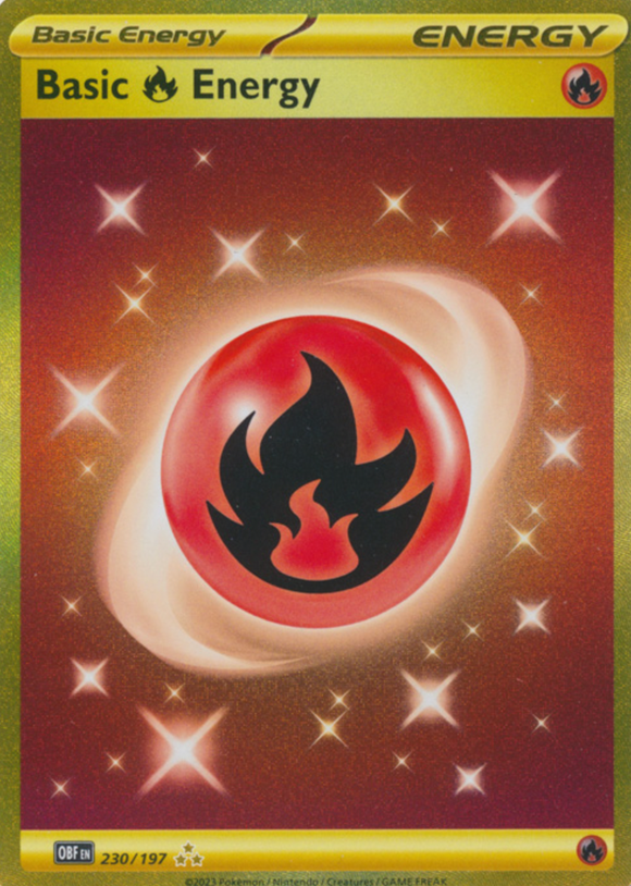Fire Energy - 230/197 - Gold Secret Rare