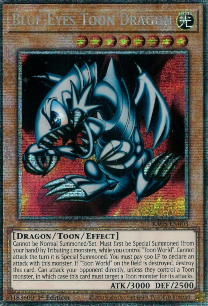 Blue-Eyes Toon Dragon - RA05-EN003 - Starlight Rare 1st Edition