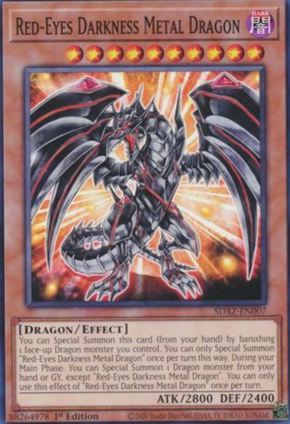 Red-Eyes Darkness Metal Dragon - SDAZ-EN007 - Common 1st Edition