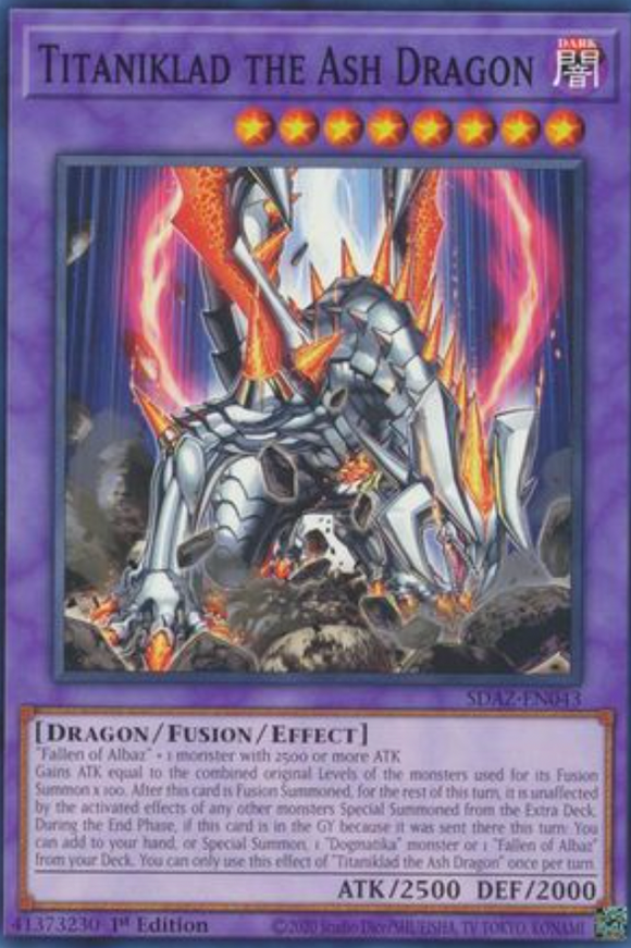 Titaniklad the Ash Dragon - SDAZ-EN043 - Common 1st Edition