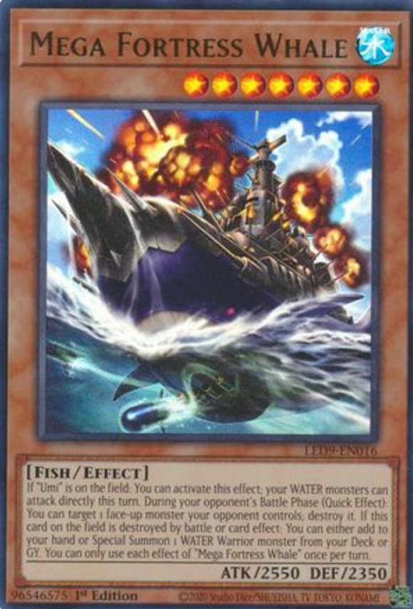 Mega Fortress Whale - LED9-EN016 - Ultra Rare 1st Edition