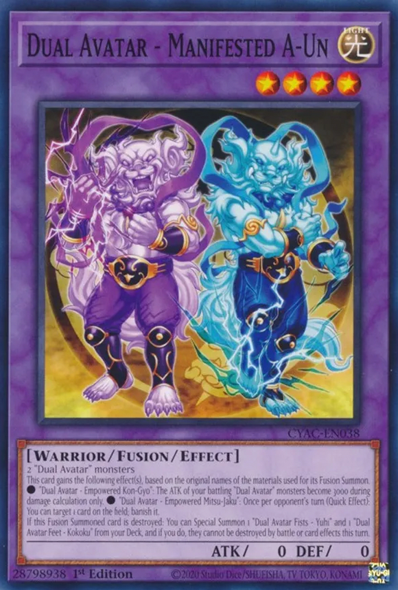 Dual Avatar - Manifested A-Un - CYAC-EN038 - Common 1st Edition