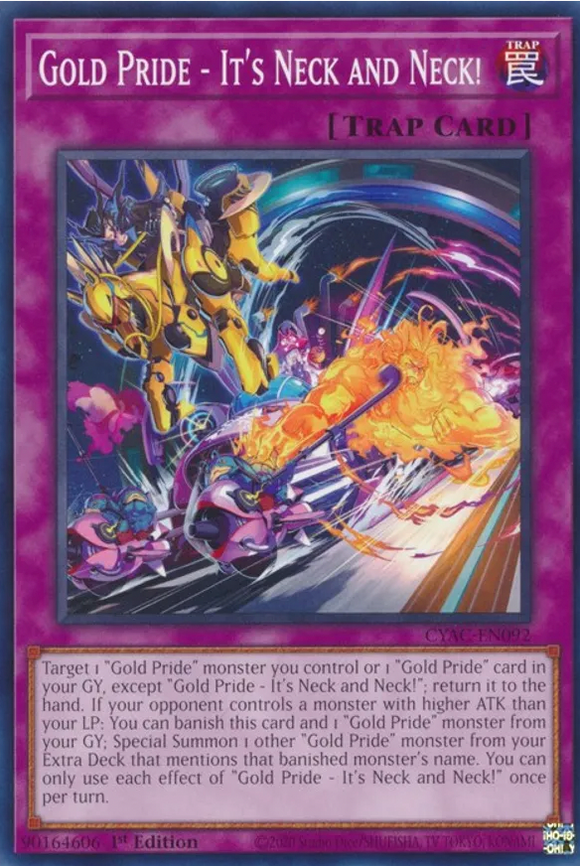 Gold Pride - It's Neck and Neck! - CYAC-EN092 - Common 1st Edition