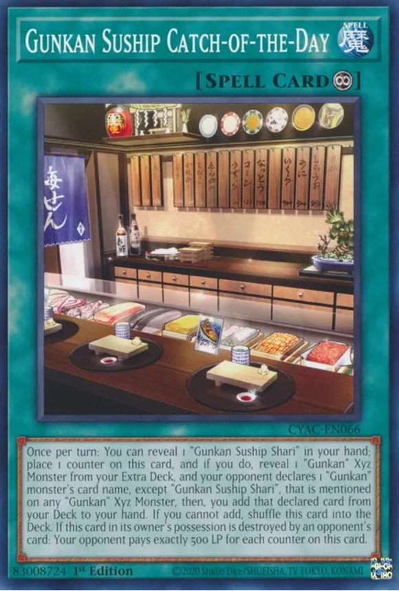Gunkan Suship Catch-of-the-Day - CYAC-EN066 - Common 1st Edition