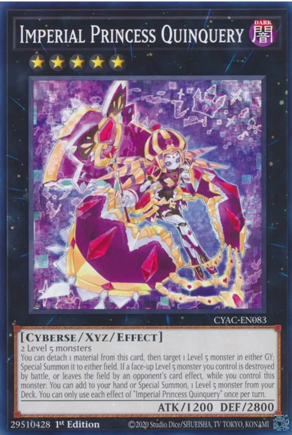 Imperial Princess Quinquery - CYAC-EN083 - Common 1st Edition