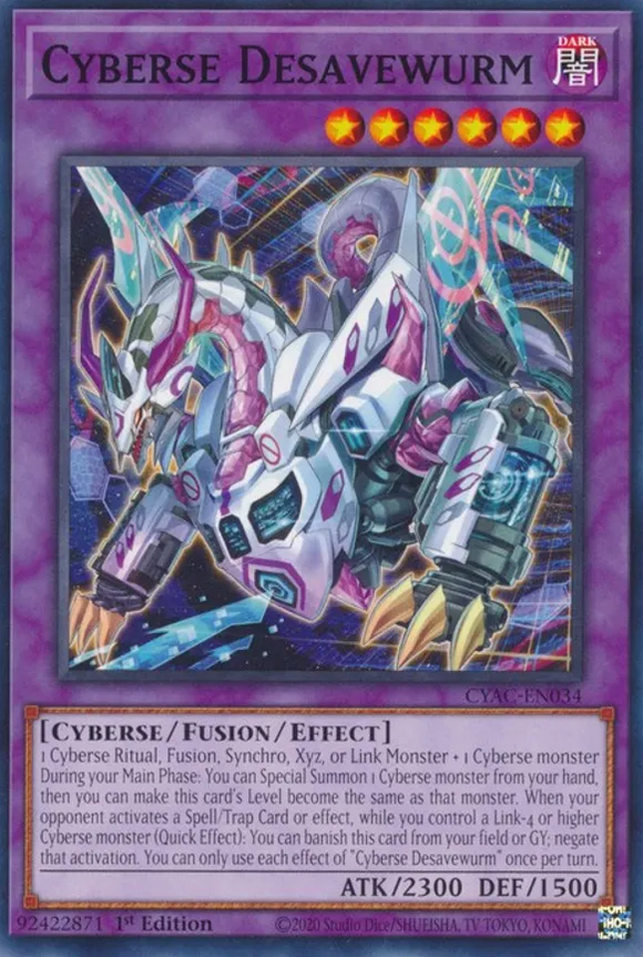 Cyberse Desavewurm - CYAC-EN034 - Common 1st Edition