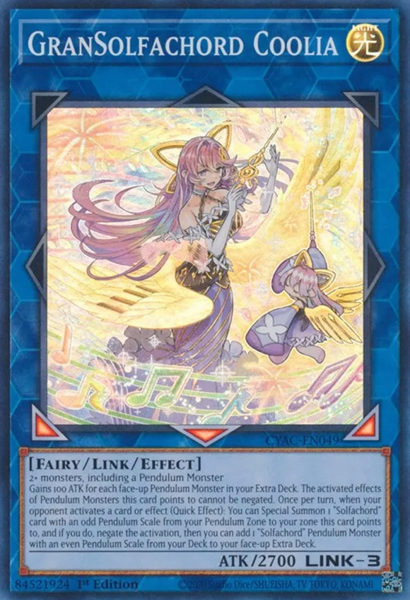 GranSolfachord Coolia - CYAC-EN049 - Super Rare 1st Edition