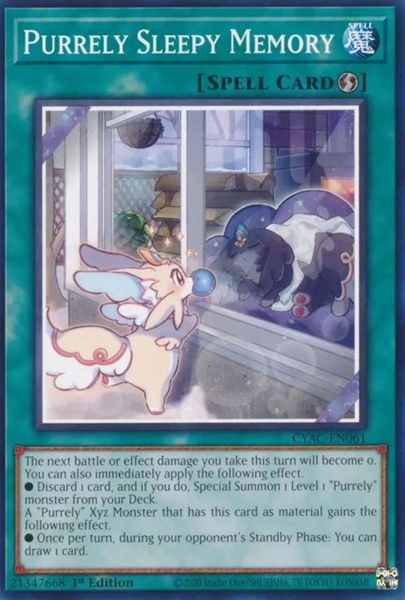 Purrely Sleepy Memory - CYAC-EN061 - Common 1st Edition