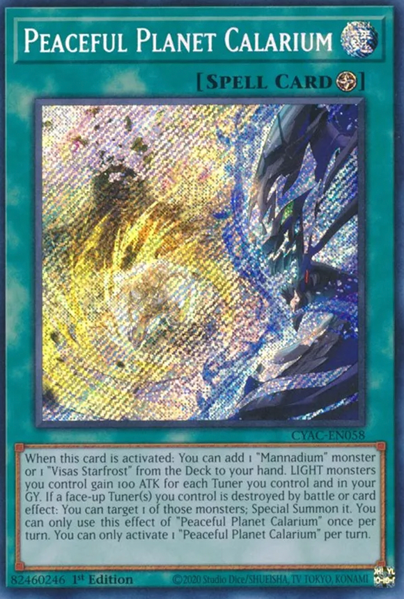 Peaceful Planet Calarium - CYAC-EN058 - Secret Rare 1st Edition