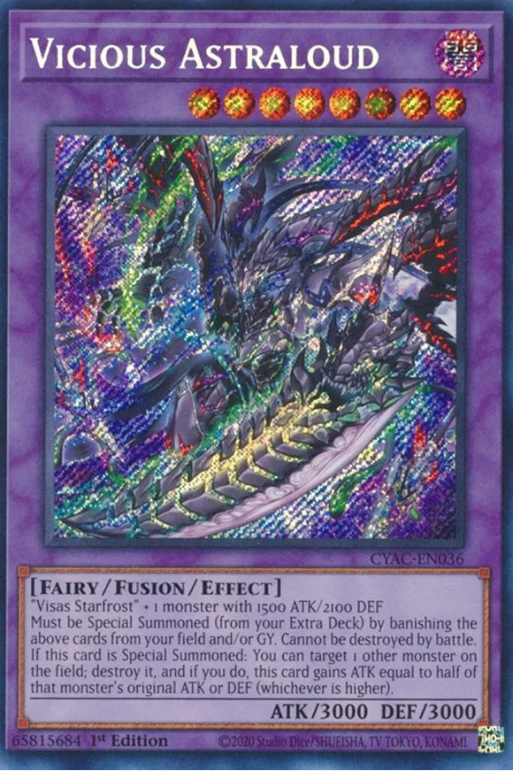 Vicious Astraloud - CYAC-EN036 - Secret Rare 1st Edition