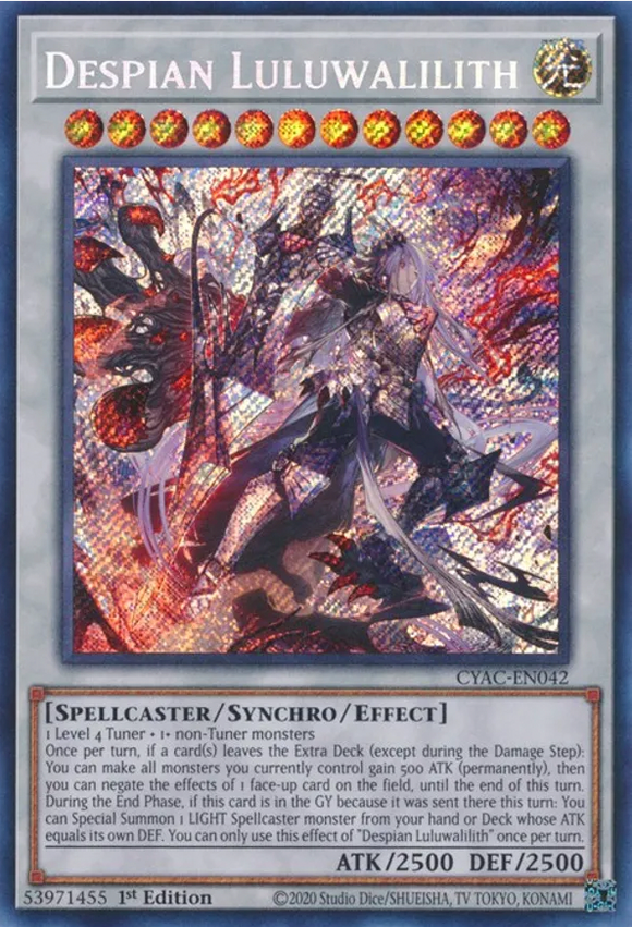 Despian Luluwalilith - CYAC-EN042 - Secret Rare 1st Edition