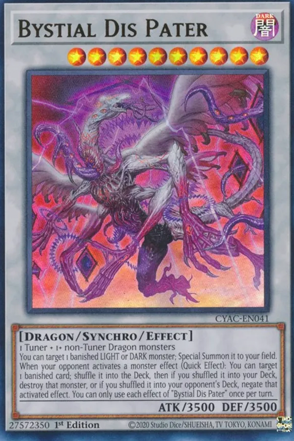 Bystial Dis Pater - CYAC-EN041 - Ultra Rare 1st Edition