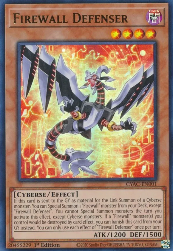 Firewall Defenser - CYAC-EN001 - Ultra Rare 1st Edition