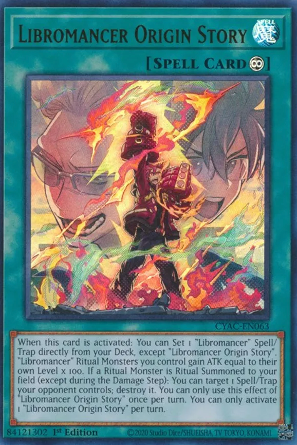 Libromancer Origin Story - CYAC-EN063 - Ultra Rare 1st Edition