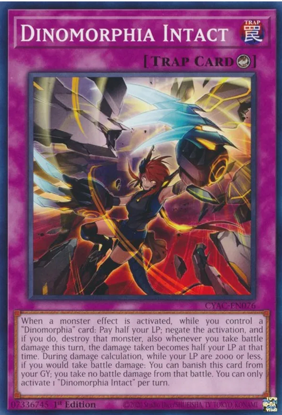 Dinomorphia Intact - CYAC-EN076 - Common 1st Edition