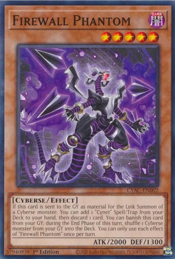 Firewall Phantom - CYAC-EN002 - Common 1st Edition