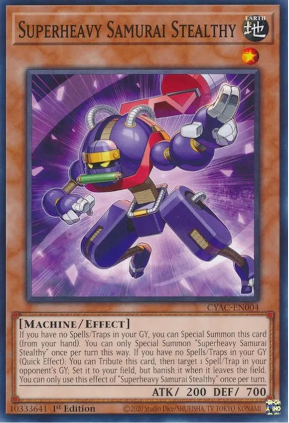 Superheavy Samurai Stealthy - CYAC-EN004 - Common 1st Edition