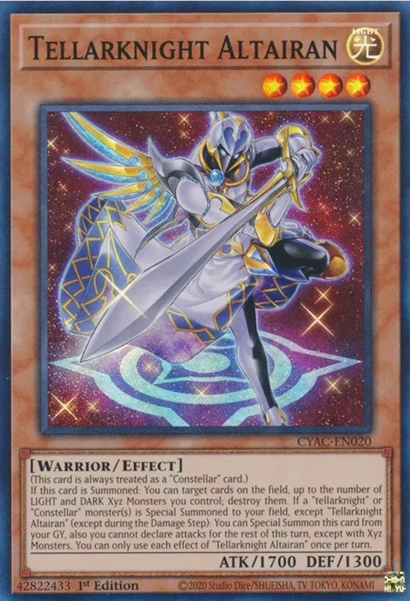 Tellarknight Altairan - CYAC-EN020 - Super Rare 1st Edition