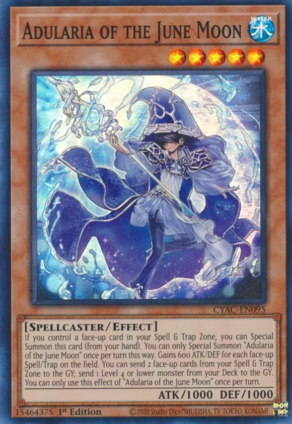 Adularia of the June Moon - CYAC-EN095 - Super Rare 1st Edition