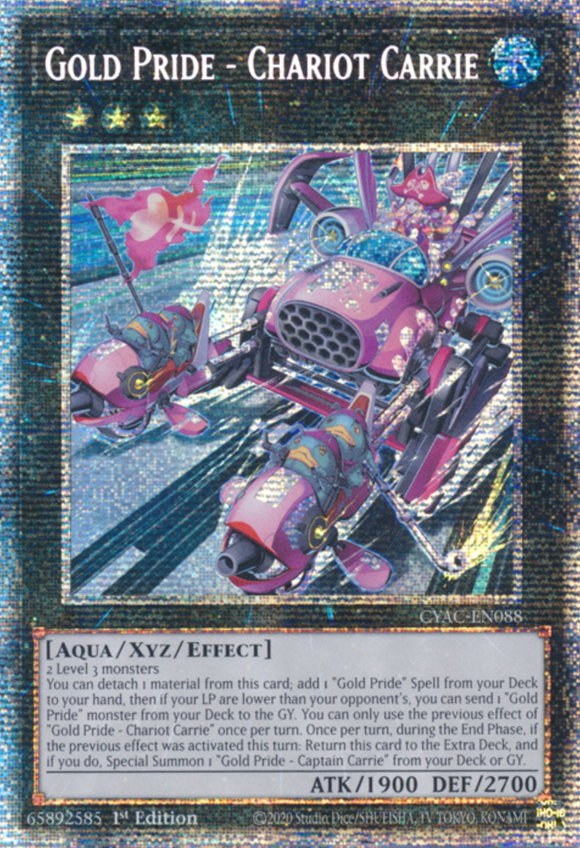 Gold Pride - Chariot Carrie - CYAC-EN088 - Starlight Rare 1st Edition