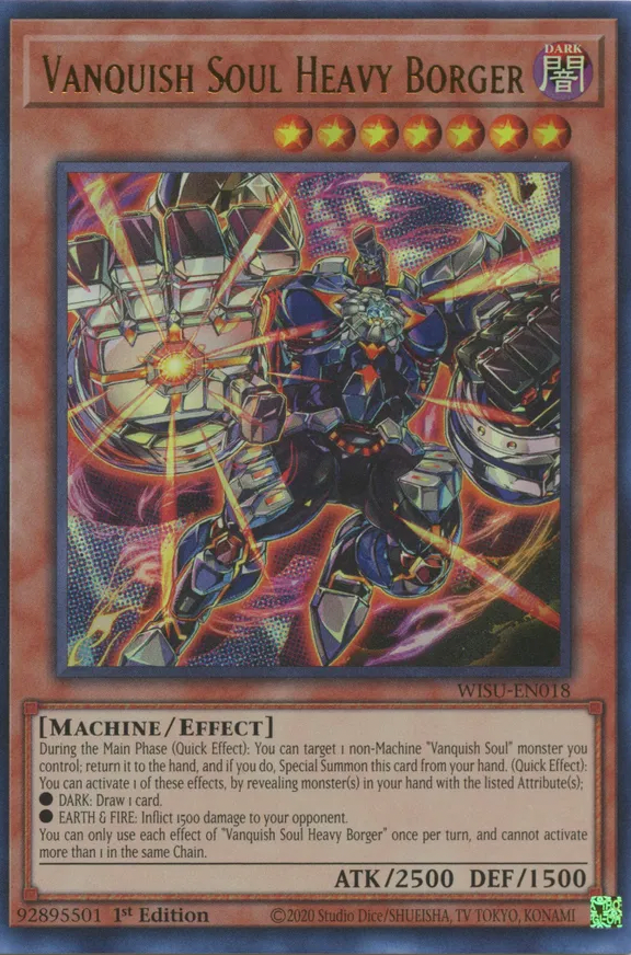Vanquish Soul Heavy Borger - WISU-EN018 - Ultra Rare 1st Edition