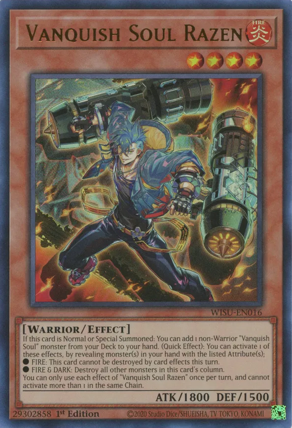 Vanquish Soul Razen - WISU-EN016 - Ultra Rare 1st Edition