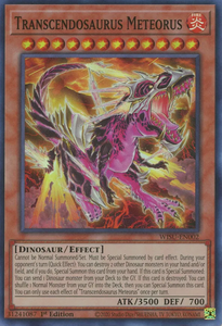 Transcendosaurus Meteorus - WISU-EN002 - Super Rare 1st Edition