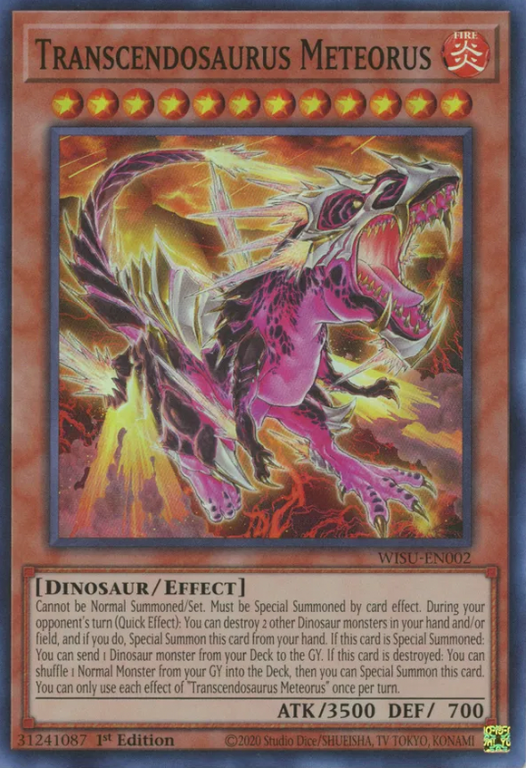 Transcendosaurus Meteorus - WISU-EN002 - Super Rare 1st Edition