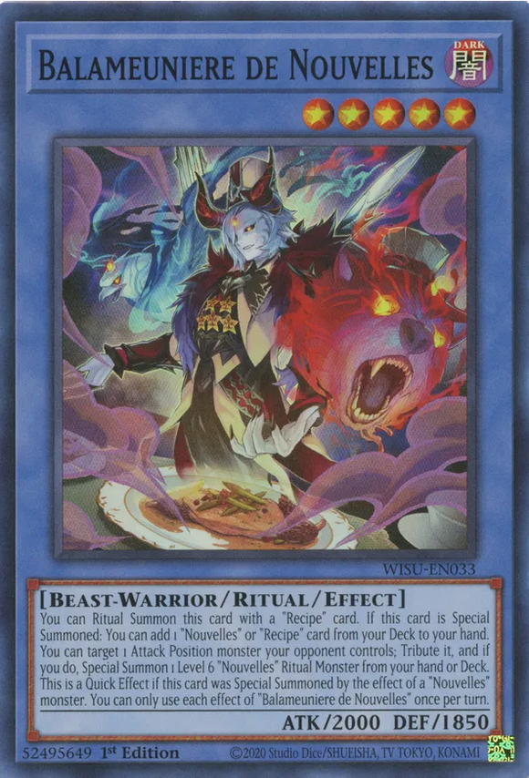 Balameuniere de Nouvelles - WISU-EN033 - Super Rare 1st Edition