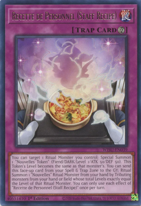 Recette de Personnel (Staff Recipe) - WISU-EN039 - Rare 1st Edition