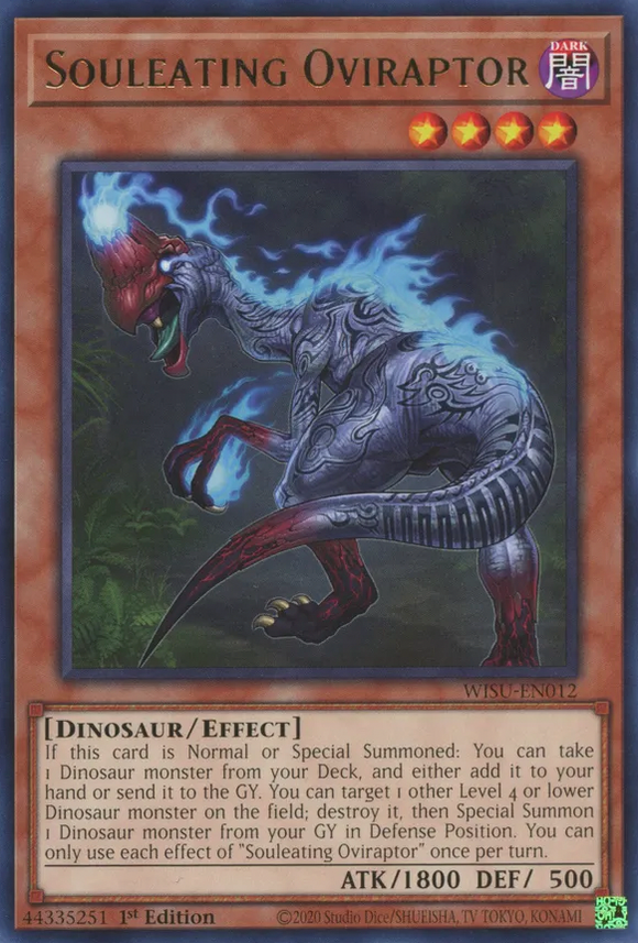 Souleating Oviraptor - WISU-EN012 - Rare 1st Edition