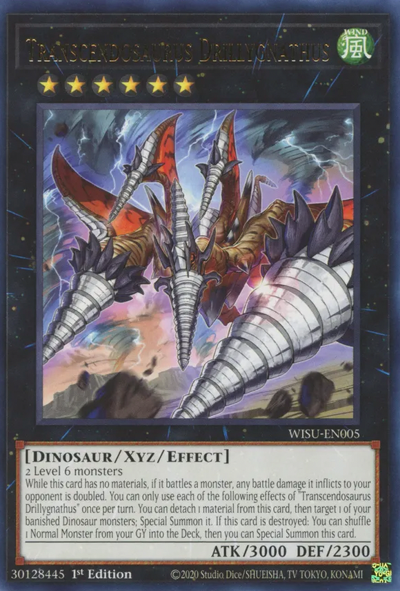 Transcendosaurus Drillygnathus - WISU-EN005 - Rare 1st Edition