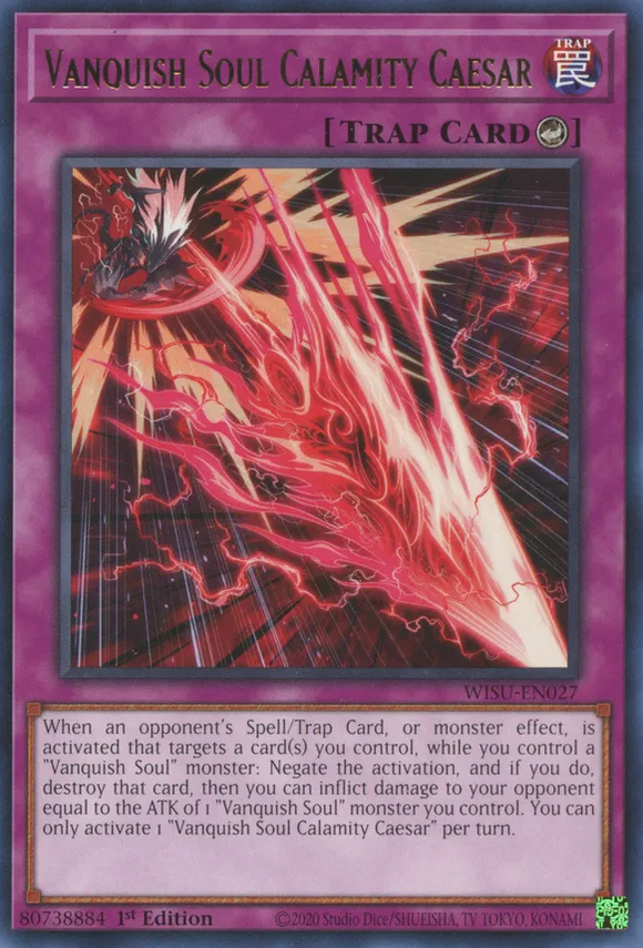 Vanquish Soul Calamity Caesar - WISU-EN027 - Rare 1st Edition