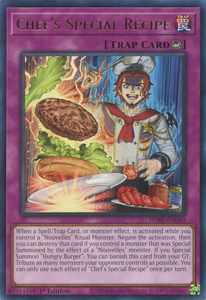 Chef's Special Recipe - WISU-EN040 - Rare 1st Edition