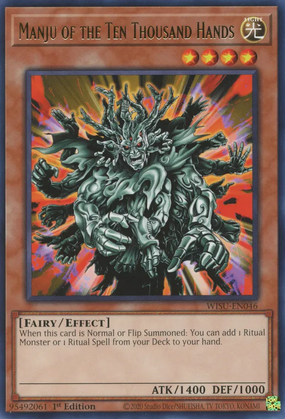 Manju of the Ten Thousand Hands - WISU-EN046 - Rare 1st Edition