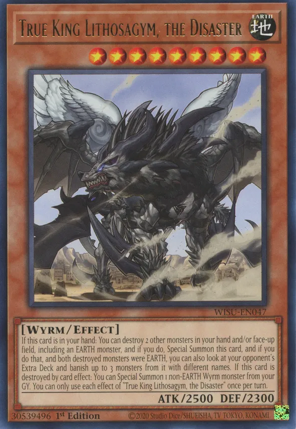 True King Lithosagym, the Disaster - WISU-EN047 - Rare 1st Edition