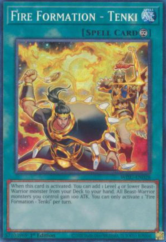 Fire Formation - Tenki - WISU-EN028 - Collector's Rare 1st Edition