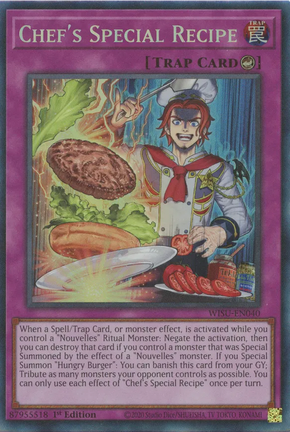 Chef's Special Recipe - WISU-EN040 - Collector's Rare 1st Edition