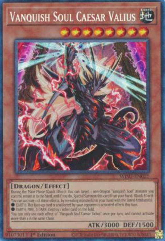 Vanquish Soul Caesar Valius - WISU-EN021 - Collector's Rare 1st Edition