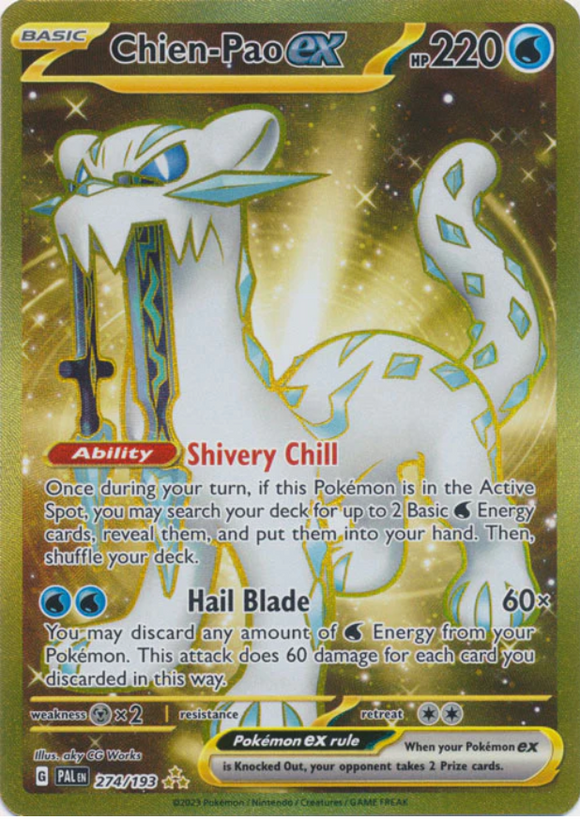 Chien-Pao ex - 274/193 - Gold Secret Rare