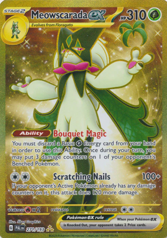 Meowscarada ex - 271/193 - Gold Secret Rare