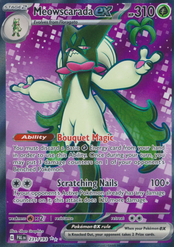 Meowscarada ex - 231/193 - Full Art Secret Rare