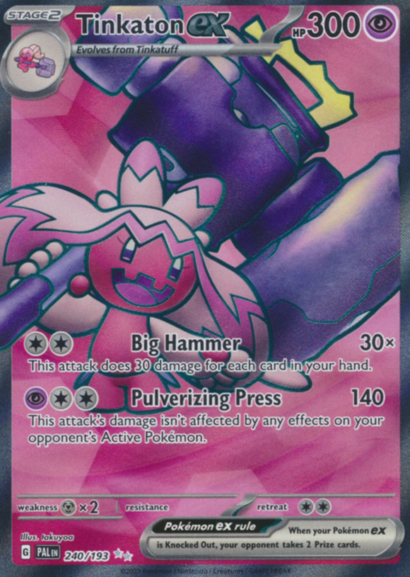 Tinkaton ex - 240/193 - Full Art Secret Rare