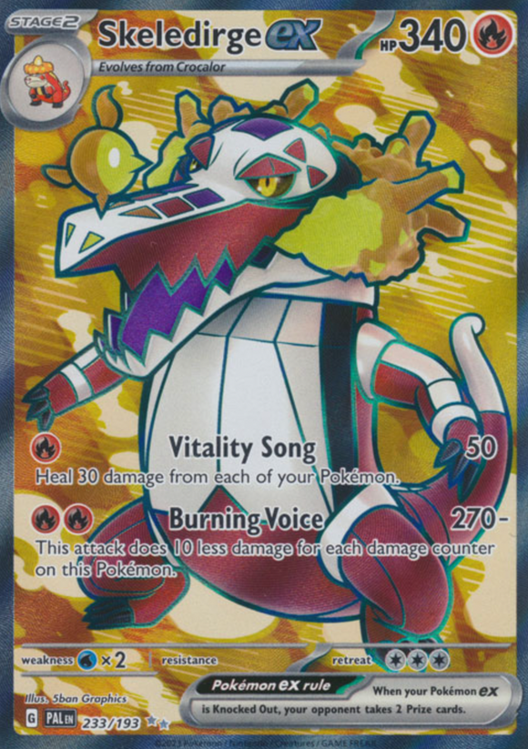 Skeledirge ex - 233/193 - Full Art Secret Rare