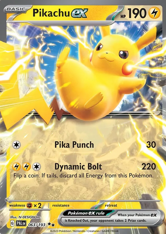 Pikachu ex - 063/193 - Ultra Rare