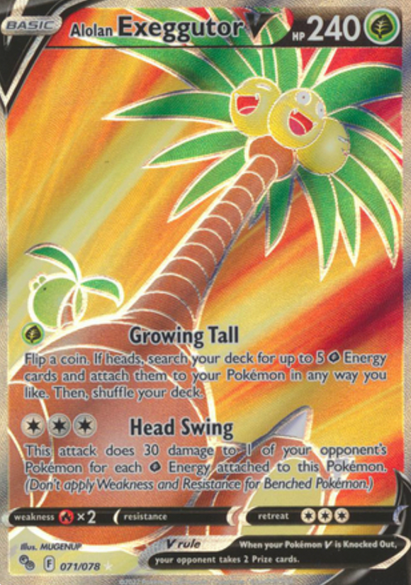 Alolan Exeggutor V - 071/078 - Full Art Ultra Rare