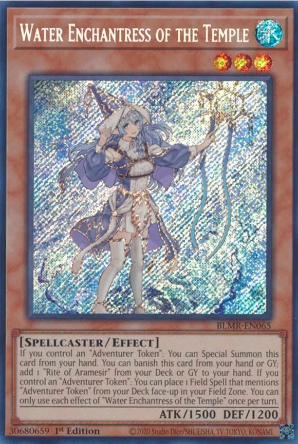 Water Enchantress of the Temple - BLMR-EN065 - Secret Rare 1st Edition