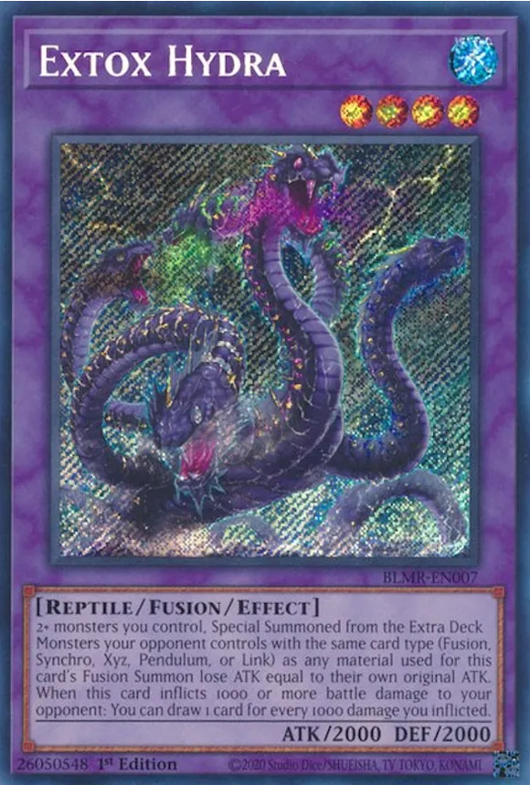 Extox Hydra - BLMR-EN007 - Secret Rare 1st Edition