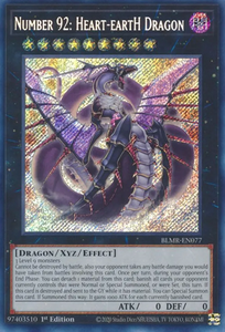 Number 92: Heart-eartH Dragon - BLMR-EN077 - Secret Rare 1st Edition